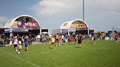 World Cup celebration at the Music City Grand Prix