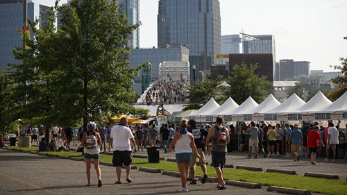 Fans at the Music City Grand Prix