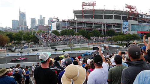 Fans at the Music City Grand Prix