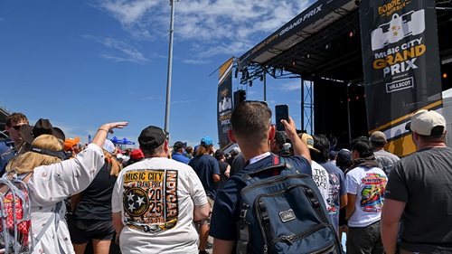 Fans at the Music City Grand Prix