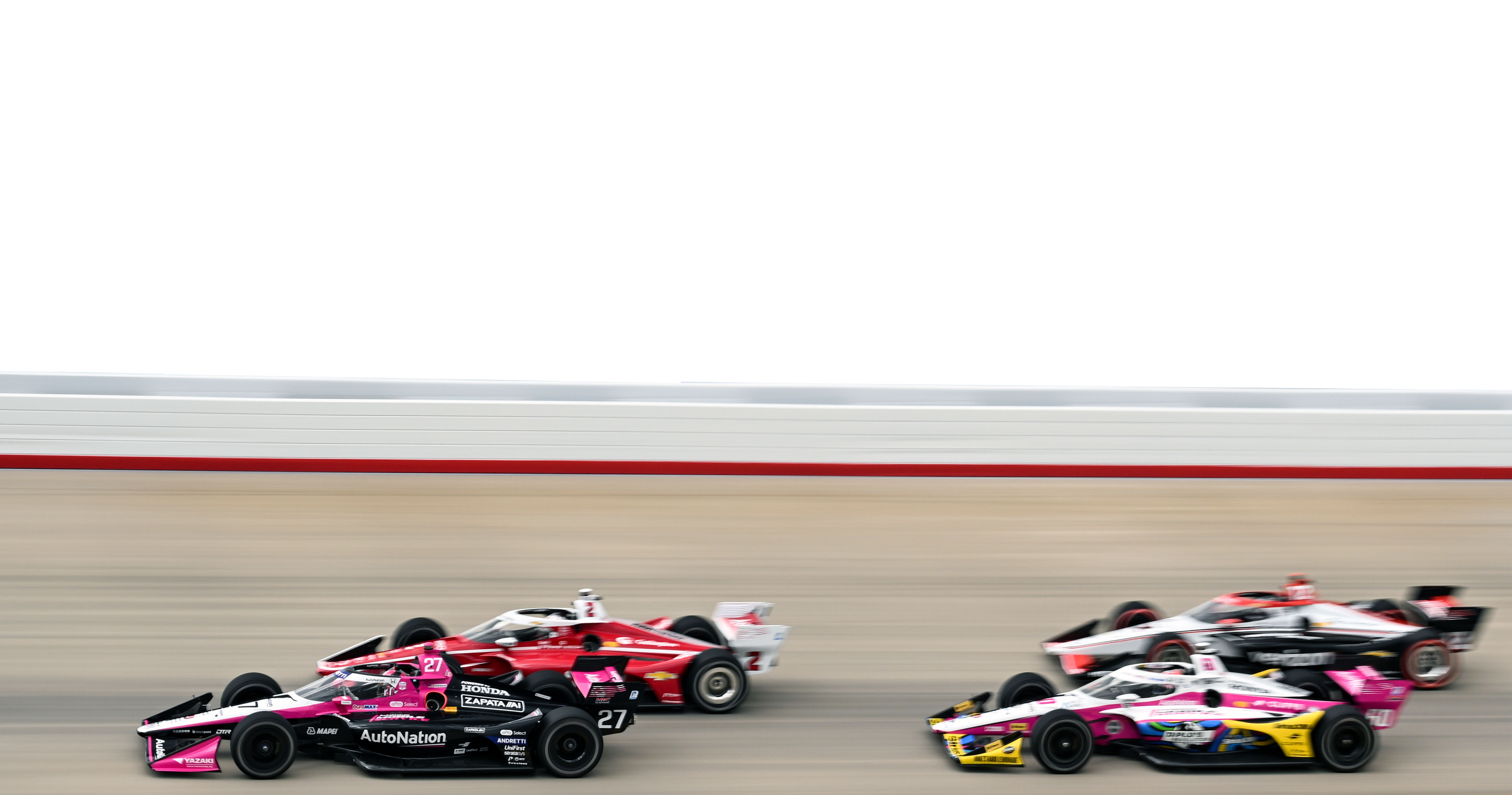 Cars on track at Nashville in 2024
