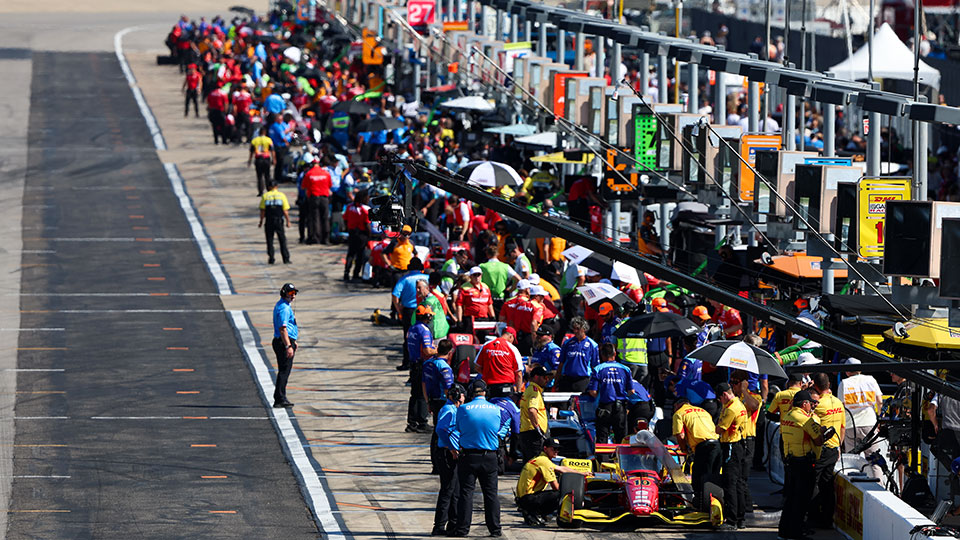 Pit Lane at Nashville Superspeedway