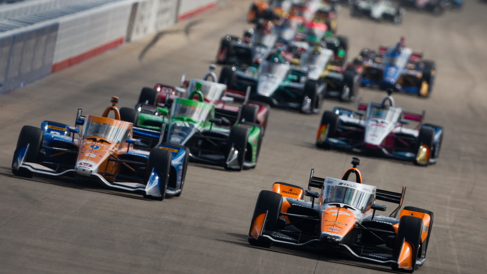 The field of cars at the Big Machine Music City GP.