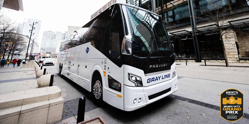 GRAY LINE TENNESSEE PARTNERS WITH BORCHETTA BOURBON MUSIC CITY GRAND PRIX PRESENTED BY WILLSCOT FOR RACE DAY TRANSPORTATION