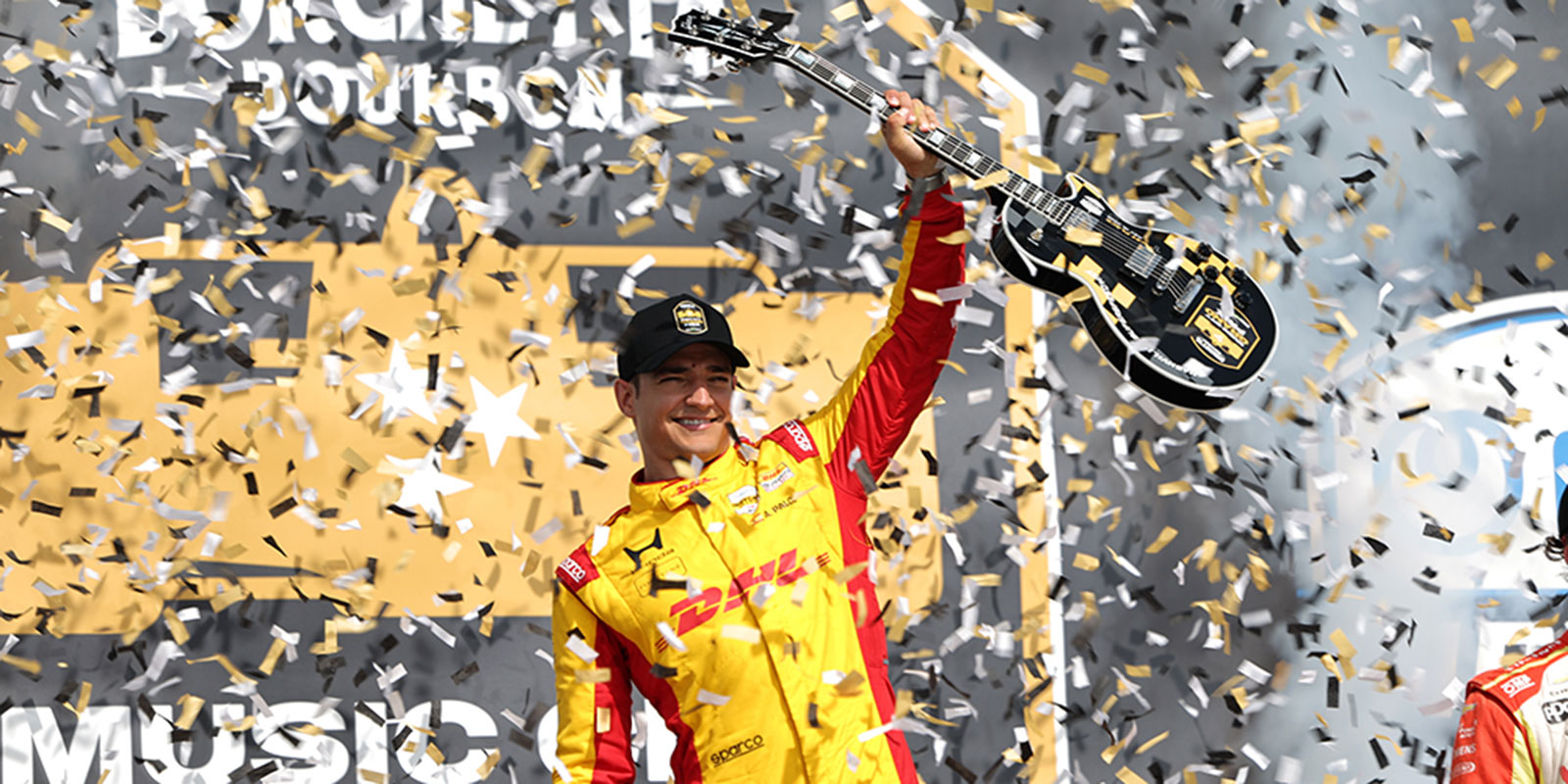 Palou celebrates his win